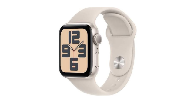 Apple watch SE with white strap