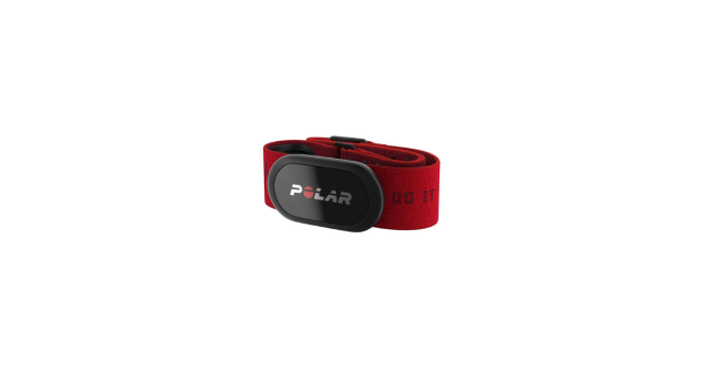 Polar H10 with red strap