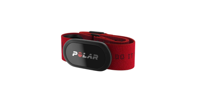 Polar H10 with red chest strap