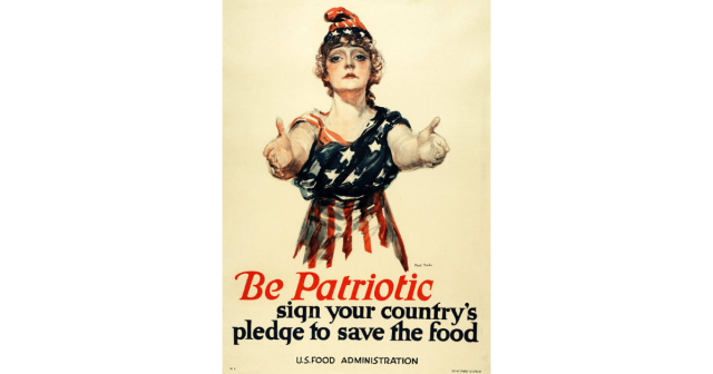 US war time poster on rationing