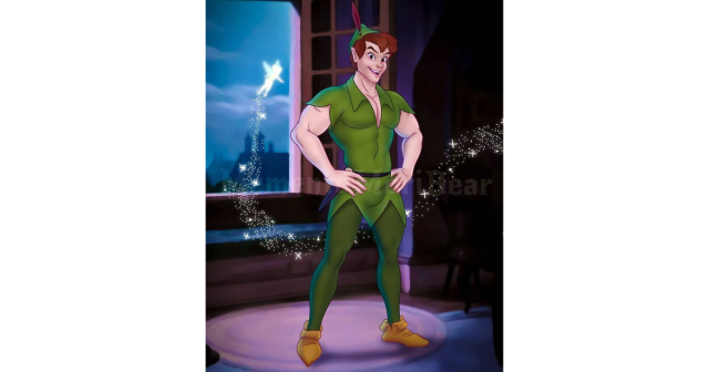 Peter Pan with muscles