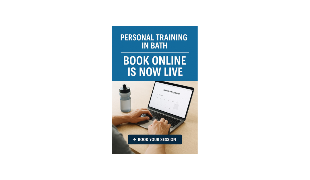 Personal training in Bath with online booking now available
