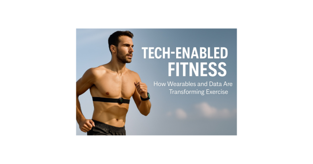 Tech-enabled fitness using wearable technology and heart rate monitoring