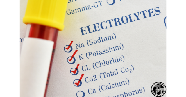electrolytes after workout showing sodium potassium calcium levels