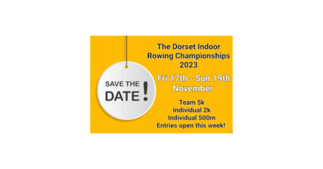 Dorset Indoor Rowing Champs 2023 poster