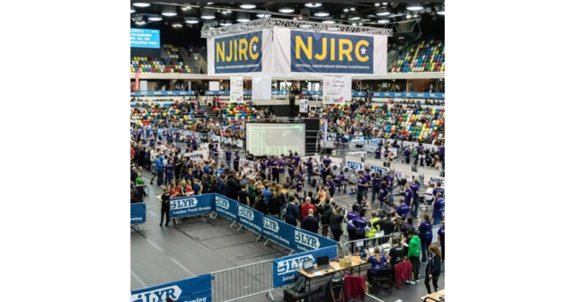 Racing on ergos from the national junior indoor rowing champs