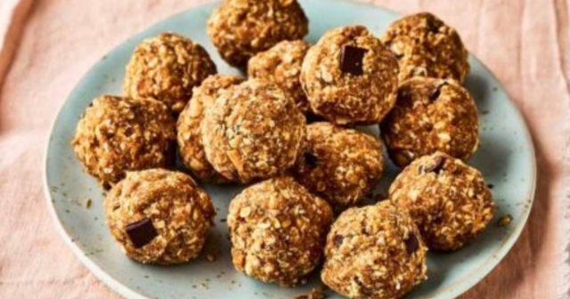 plate of protein balls