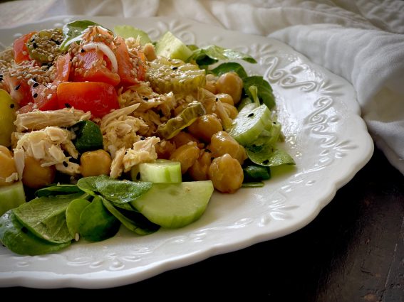 tuna and chickpea salad