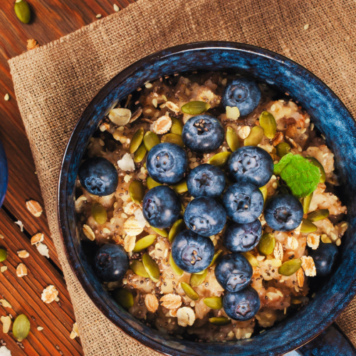 Blueberry Protein Porridge