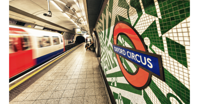 tube at Oxford Circus Station