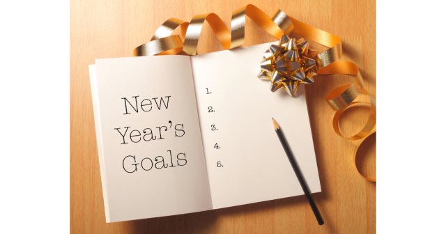 New Year Goals diary page SMART
